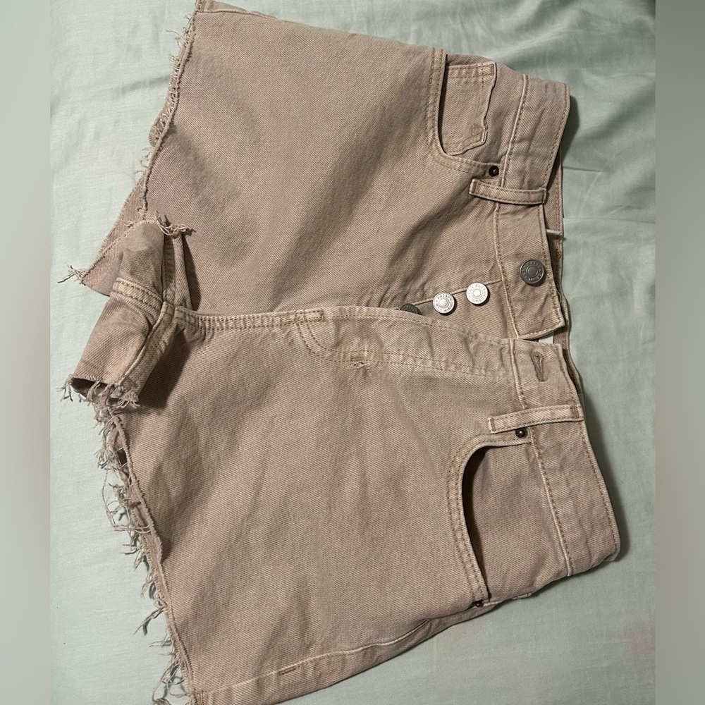 Tan PacSun jean shorts